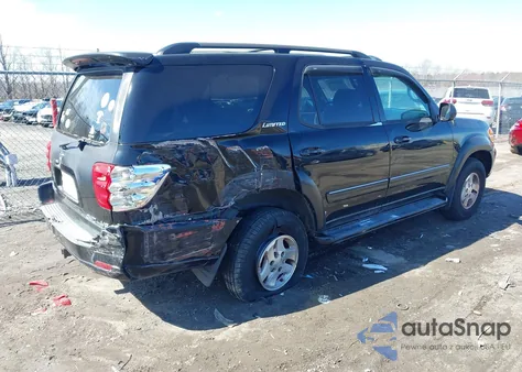 2002 Toyota Sequoia Limited V8 z USA, uszkodzony, nr VIN 5TDBT48A42S129220